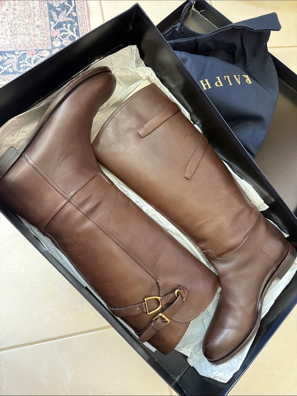 Ralph Lauren equestrian boots
